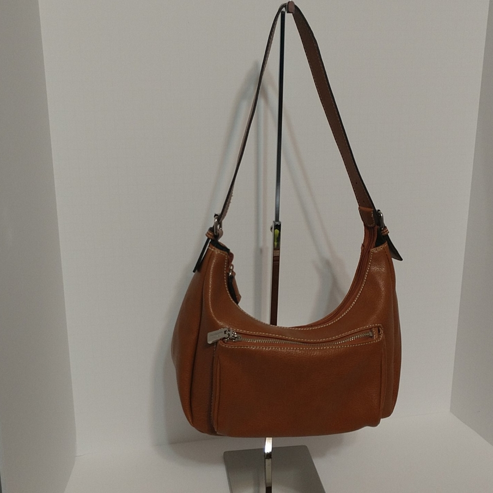Tan Leather Mondani New York Shoulder Bag